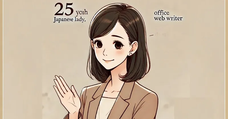 イメージ画像：２５歳OL・Webライター