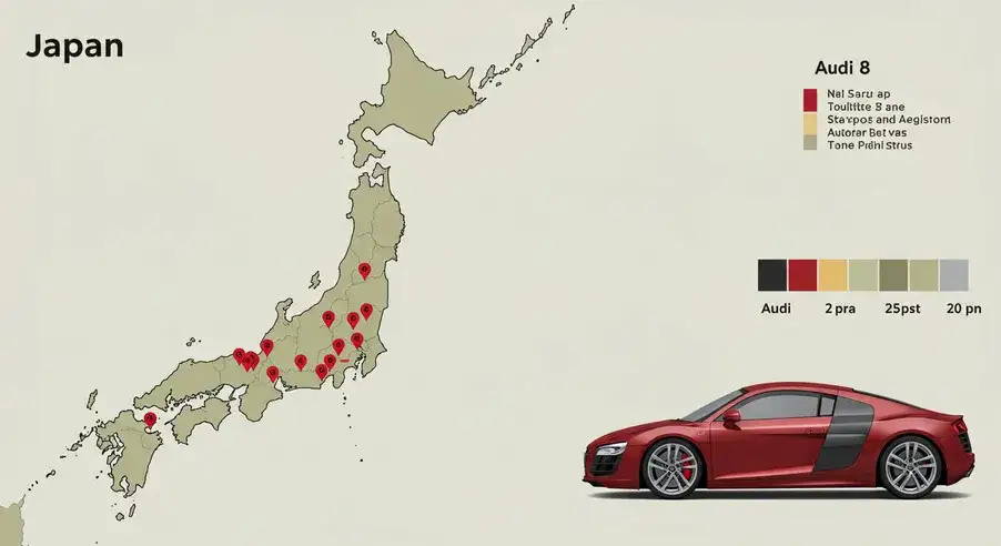 10アウディ R8は日本に何台あるのか？