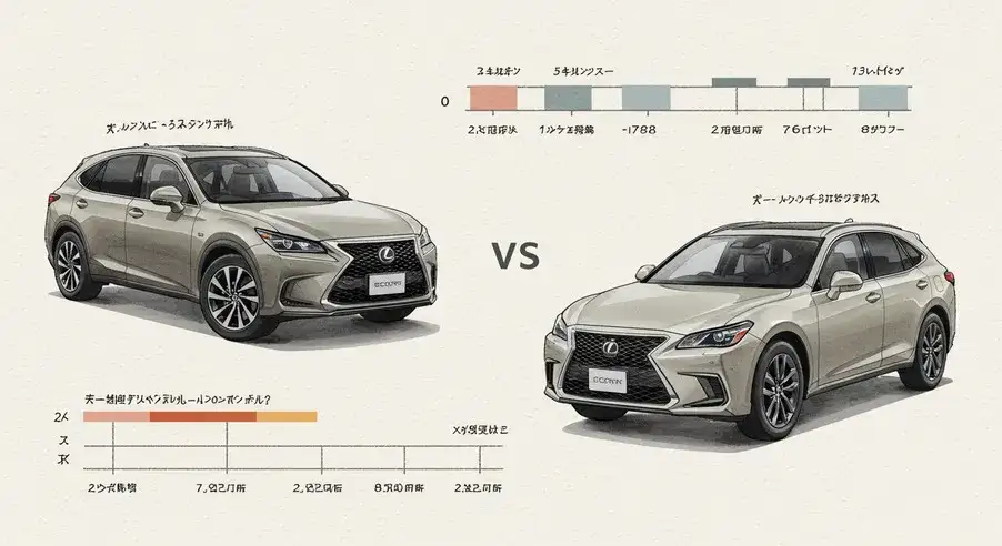 クラウンSUVと競合モデルを比較