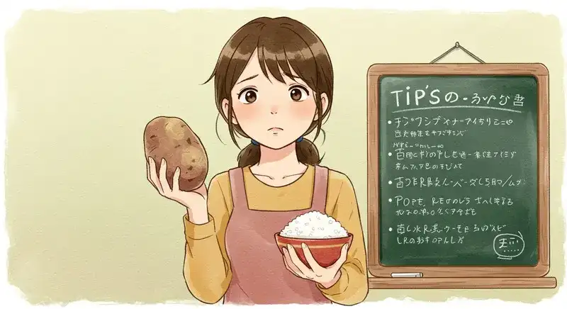 じゃがいもを主食にする際の注意点